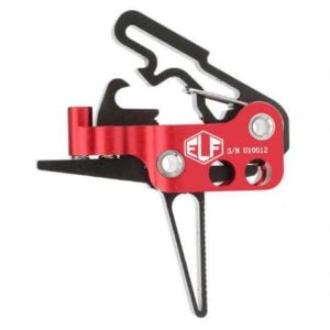 Elftmann Tactical AR-15 3 Gun Drop In Straight Trigger Adjustable Red/Black 3 GUN-S