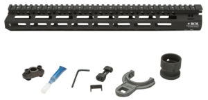 BCM MCMR15556BLK BCMGunfighter MCMR 15" M-LOK, Free-Floating Style Made of Aluminum with Black Anodized Finish for AR-Platform